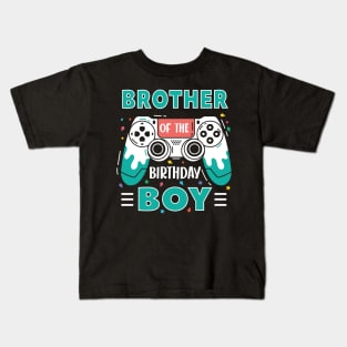 brother Of The Birthday Boy Video Game B-day Gift For Boys Kids Kids T-Shirt